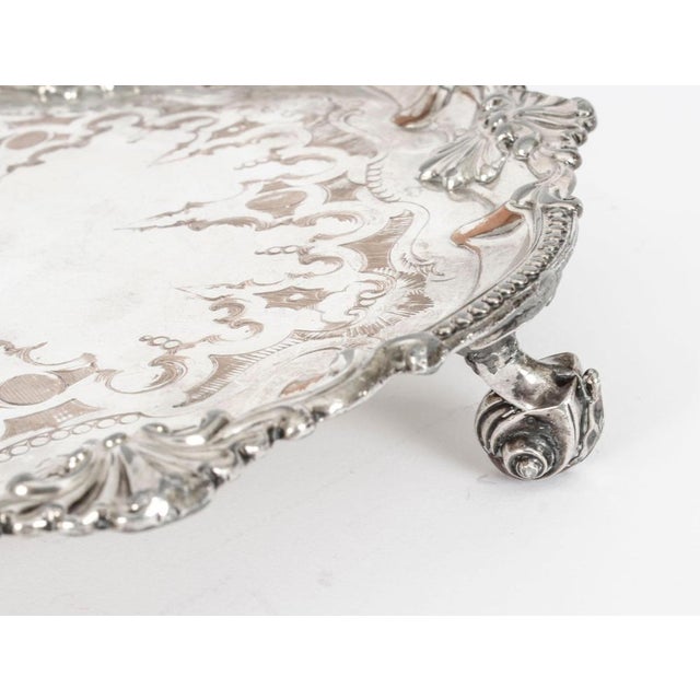 Antique George III Sheffield Silver-Plated Tray, 18th Century For Sale - Image 6 of 13
