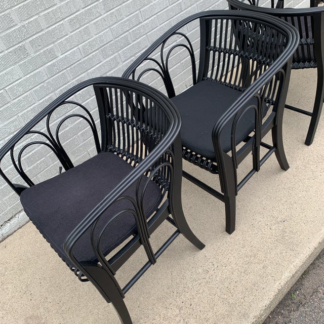 Mid-Century Modern Late 20th Century Vico Magistrett for DePadova Uragano Dining Chairs - Set of 4 For Sale - Image 3 of 13