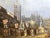 Mid-19th Century French Oil Painting of Seville Procession by Baron Prost For Sale - Image 4 of 15