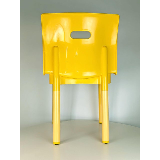 Desk, room or side chair mod. k 4860, designed by Anna Castelli Ferrieri for Kartell in 1978. the chair is stackable and...