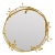 Brilliant Gold Lennox Vine and Leaf Wall Mirror For Sale