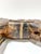 Brown Vintage Carved Wood Horse Sculpture With Brass Inlay For Sale - Image 8 of 10