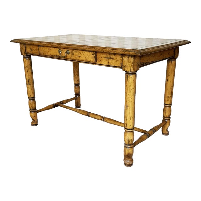 Custom Guy Chaddock One Drawer Writing Desk With Mitered Plank Top For Sale