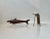 Figural Danish Modern Bottle openers in the shape and a shark and a lobster. Materials: solid teak, brass, copper and...
