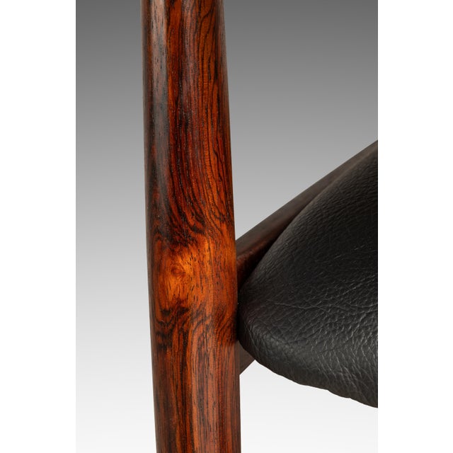 Set of Two (2) MCM Danish Modern Armchairs in Rosewood & Leather by Erik Wørts for Soro Stolefabrik, Denmark, C. 1960's For Sale - Image 16 of 18