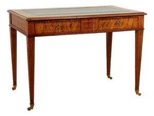 George IV Style 18th Century English Leather Top Writing Desk