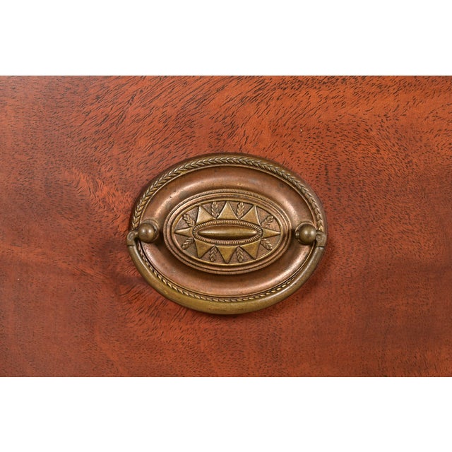 Brown Romweber Antique Federal Inlaid Flame Mahogany Sideboard Credenza, Circa 1920s For Sale - Image 8 of 12