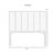 Modern Liam Platform Bed Double - White For Sale - Image 3 of 12