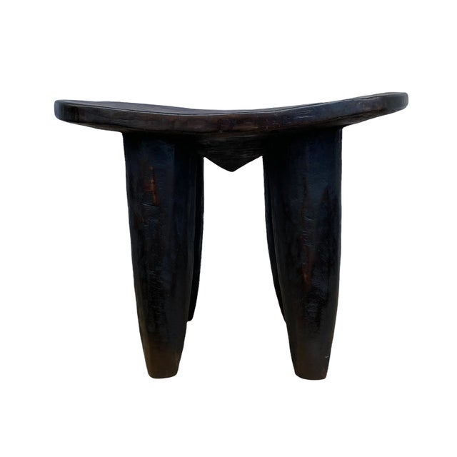African Senufo Stool / Table I Coast 16.5" H by 22" W For Sale - Image 4 of 12