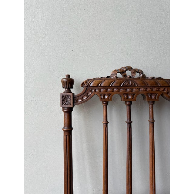 Burgundy Pair of Louis XVI Armless Chair For Sale - Image 8 of 8