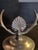 A pair of elegant Swedish Grace pewter candelabras, manufactured in Sweden 1934/H8. In good condition, one base with a...