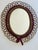 Franco Albini Italian Mid 20th Century Franco Albini Wicker Wall Mirror For Sale - Image 4 of 4