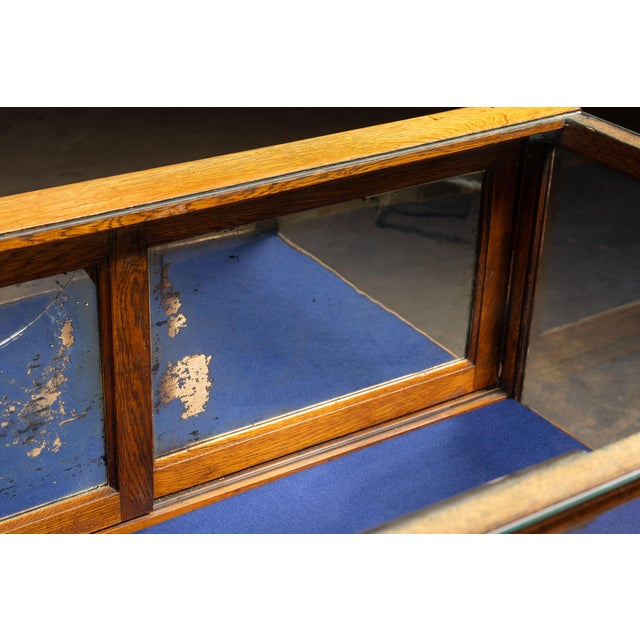 Antique Quartersawn Oak "Peerless" Display Case by Jac. Lederer For Sale - Image 13 of 18