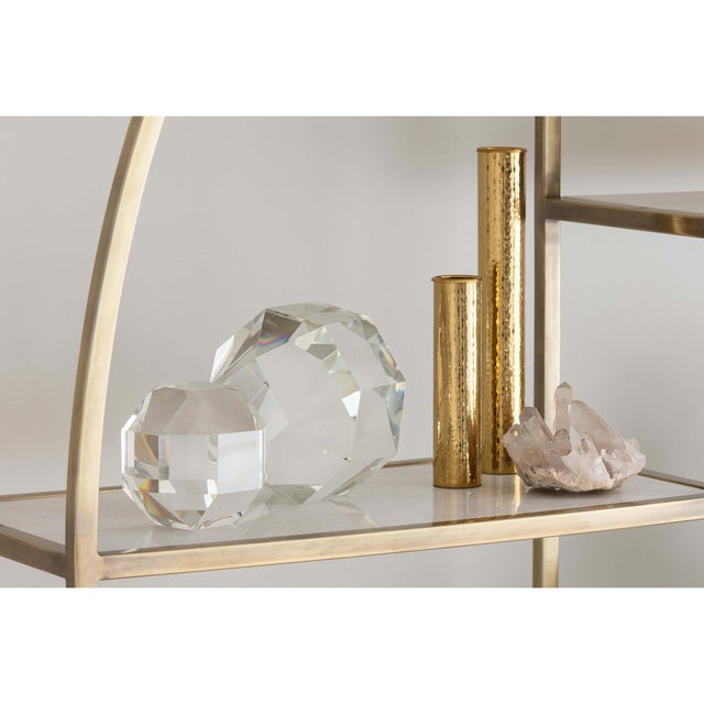 A multipurpose set with a gorgeously tactile hammered polished brass finish, these vases would be great addition to your...