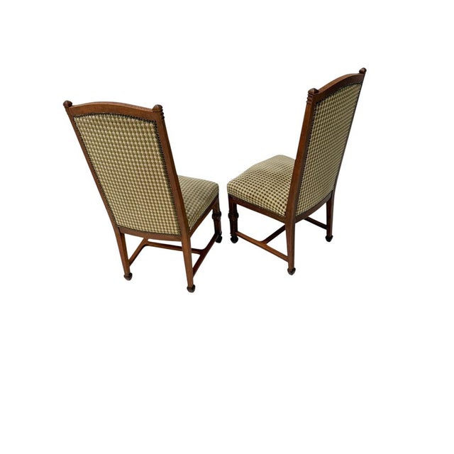 Art Deco Side Chairs in Oak and Macassar Ebony by Willem Penaat, 1917, Set of 2 For Sale - Image 6 of 11