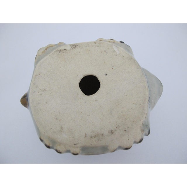 El Palomar Ken Edwards Blue Bird Tonala Mexico Folk Art Pottery Turtle Figurine For Sale - Image 9 of 9