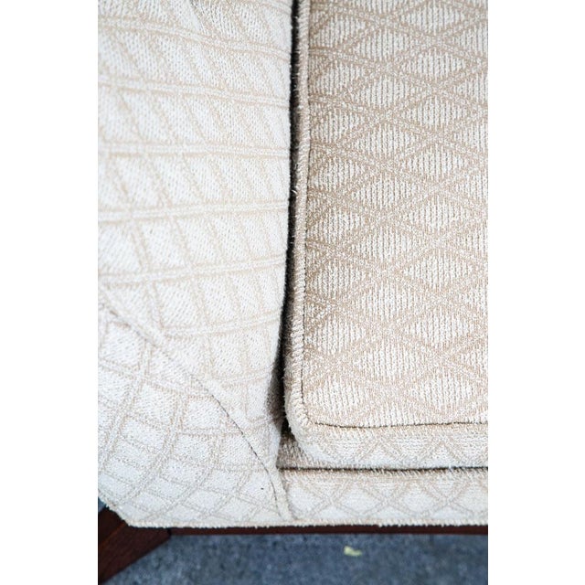 Mid Century Modern Lounge Chairs Slipper White Tufted Pair Set 2 Vintage MCM 60s For Sale In Sacramento - Image 6 of 12