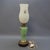 Metal White and Green Murano Glass Table Lamp with Brass Flowers, 1950s For Sale - Image 7 of 16