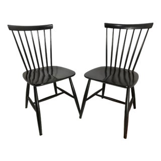Set of Scandinavian Hogafors Wooden Chairs, 1960s For Sale