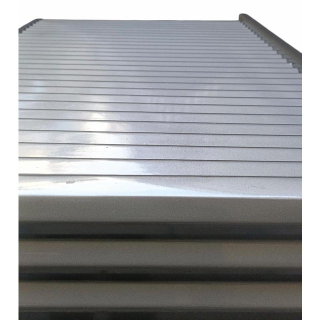 Rotating Metal Console Table, Italy, 1990s For Sale - Image 6 of 8