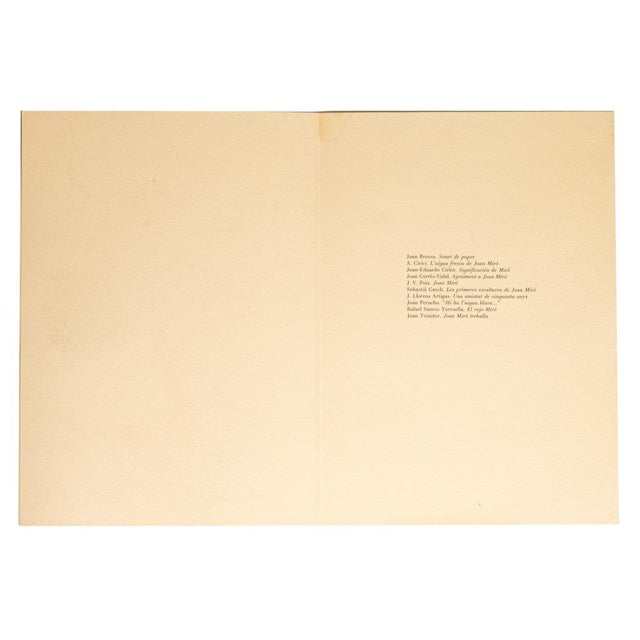 Original Signed & Numbered Surrealist Color Lithograph Obra Inèdita Recent VIII by Joan Miró, 1964 For Sale - Image 11 of 15