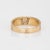 1970s 70s Vintage Diamond Band 14k Yellow Gold Sz 11 Ring Mixed Cuts v Design For Sale - Image 5 of 7