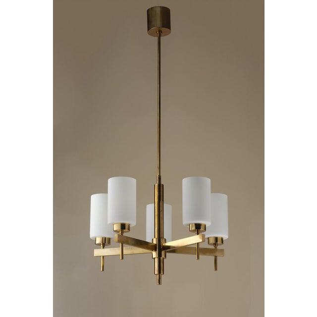Vintage Brass Chandeliers by Hans-Agne Jakobsson, 1960s, Set of 3 For Sale - Image 3 of 8