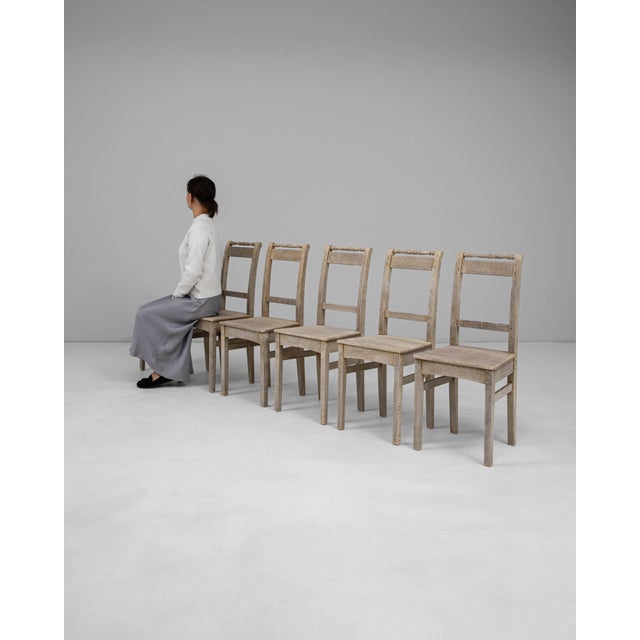 1900s French Oak Dining Chairs - Set of 6 For Sale - Image 11 of 18