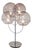 Model Lyndon Floor Lamp in Glass and Chromed Metal by Vico Magistretti for Oluce, Italy, 1977 For Sale