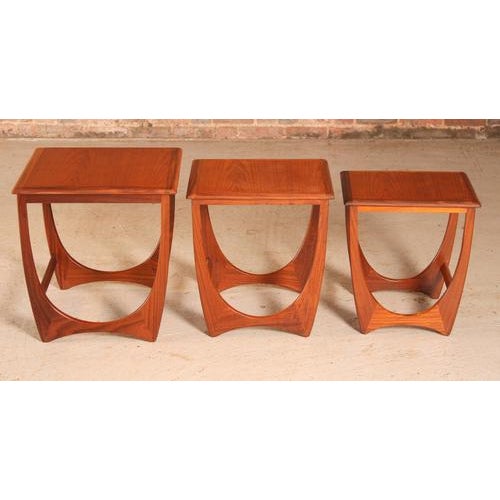 Mid-Century Astro Nesting Tables in Teak from G-Plan, 1960s, Set of 3 For Sale - Image 9 of 13