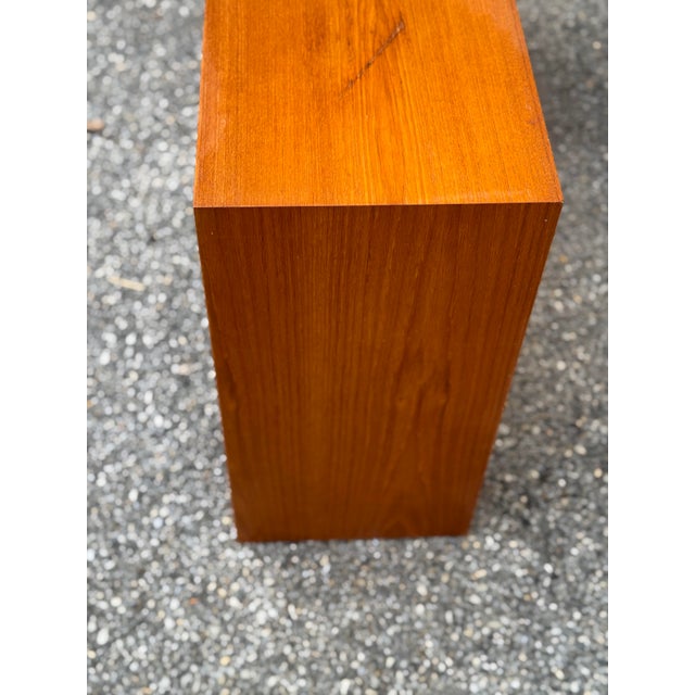Mid-Century Danish Modern Teak Low Bookcase, Made in Denmark For Sale - Image 11 of 12