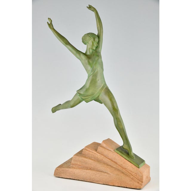 Beige Pierre Le Faguays, Nude, Olympie, 1930s, Metal For Sale - Image 8 of 12