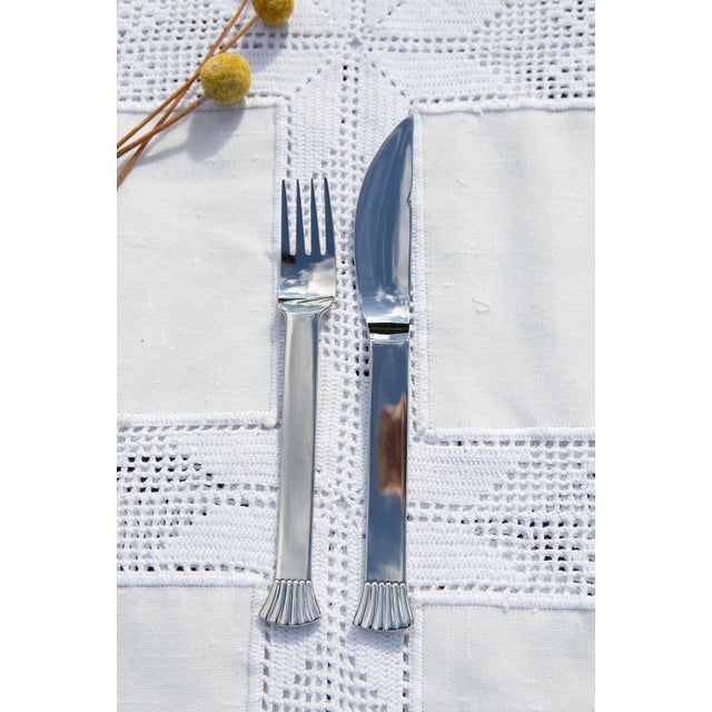 Swedish Sea Shell and Fish Cutlery Service for 12 from Gense, 1990s, Set of 24 For Sale - Image 9 of 9