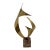 1980’s Modernist Abstract Brass Sculpture by Curtis Jeré For Sale