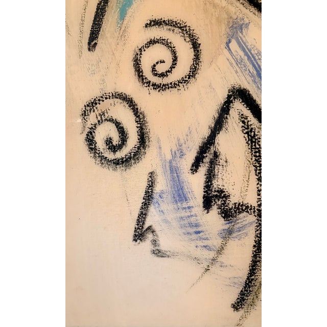 Black Original Abstract "WhirlYgYg #5", Acrylic on Canvas, Signed by Artist For Sale - Image 8 of 9