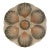 Antique 1920s French Majolica Sarreguemines Oyster Plate For Sale
