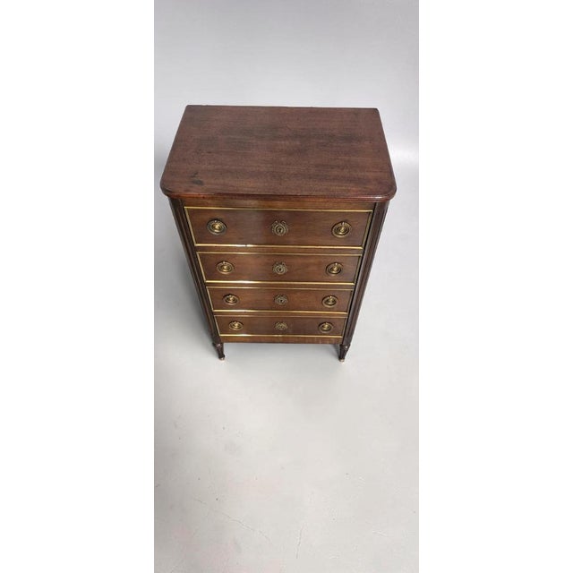 French Mahogany Chest of Drawers For Sale - Image 8 of 11
