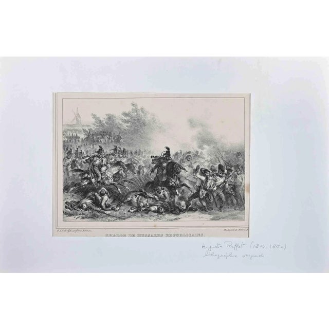 Charge of Hussars Republicans is an original Lithograph realized by Denis Auguste Marie Raffet in 1832. Signature on the...