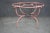 Shabby Chic Salmon Garden Table Base For Sale - Image 3 of 9