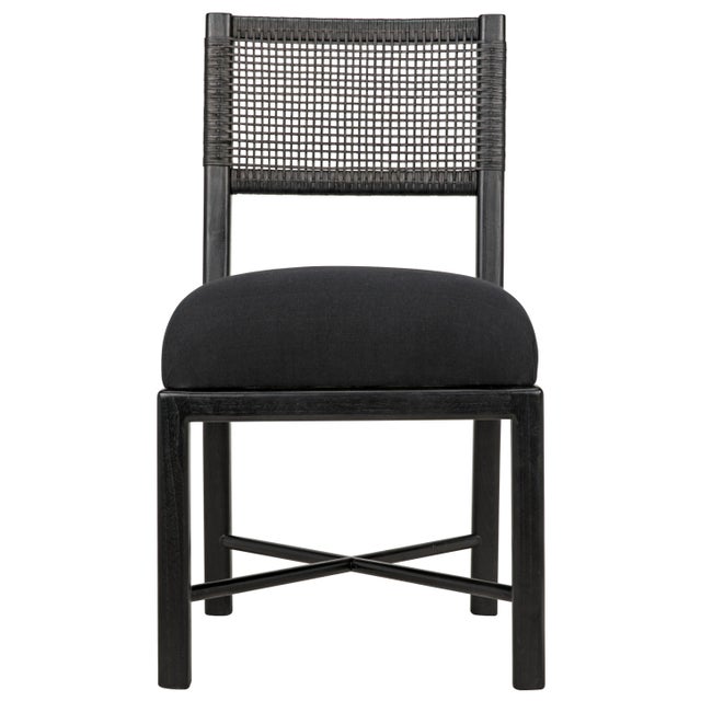 Noir NOIR Lobos Chair, Charcoal Black For Sale - Image 4 of 10
