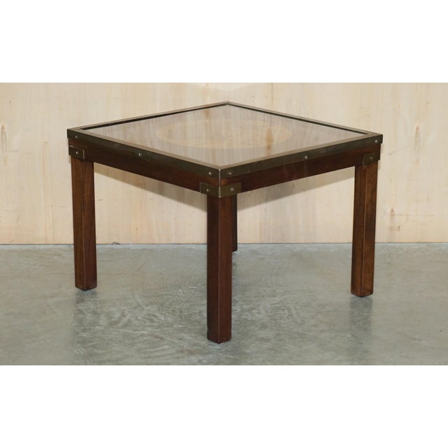 Vintage Military Campaign Nesting Tables with World Maps, Set of 3 For Sale - Image 14 of 18