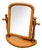 French Swivel Mirror in Pine, 1970s For Sale