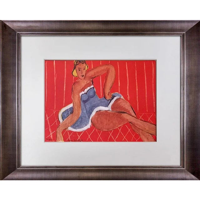 1940s 1940s Vintage Henri Matisse “Danseuse Assise Sur Une Table" Limited Edition Signed Lithograph Print For Sale - Image 5 of 5