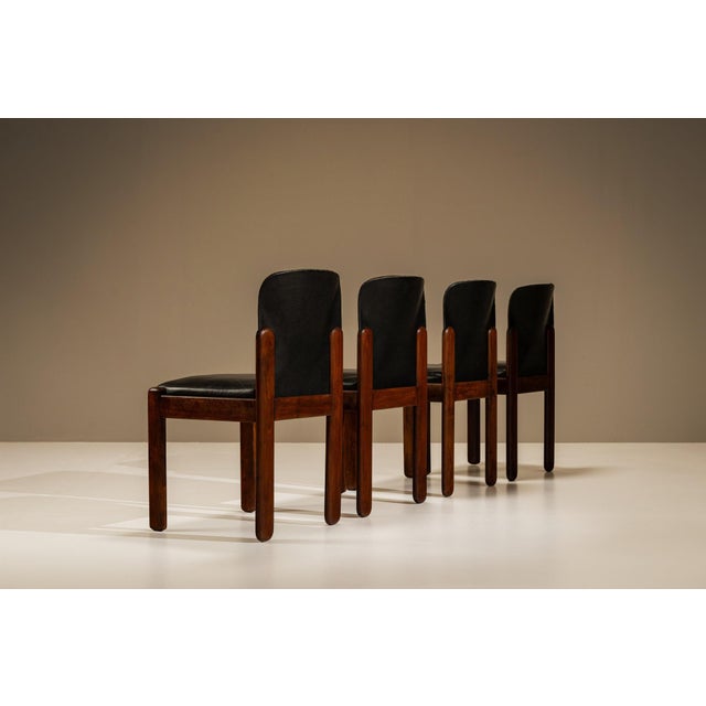 Mid-Century Modern Vintage Dining Room Chairs by Silvio Coppola for Bernini, Italy, 1960s, Set of 4 For Sale - Image 3 of 11