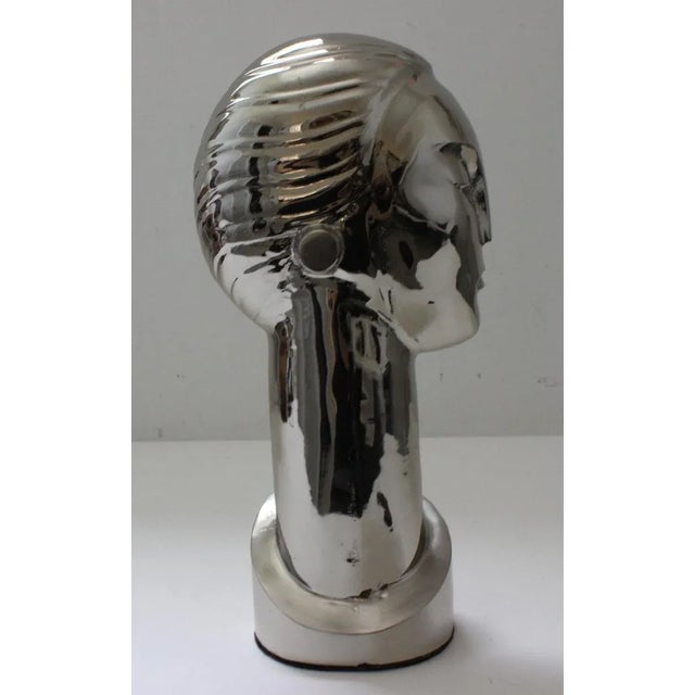 Franz Hagenauer Franz Hagenaur Style Nickel Plated Bust For Sale - Image 4 of 13