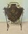 Late 19th Century Victorian Arts and Crafts Gothic Iron Shield Fire Screen, 1880 For Sale - Image 5 of 7