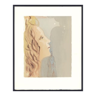 1963 Dalí Divine Comedy Engraving Paradis Chant 8 "Ascension Vers Vénus" (Ascent to Venus) For Sale