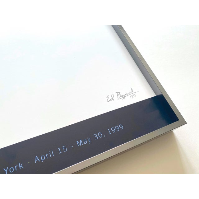 Ed Baynard Vintage 1999 Fine Art Lithograph Print Framed Modernist Exhibition Poster " Bright Day " 1998 For Sale - Image 11 of 13