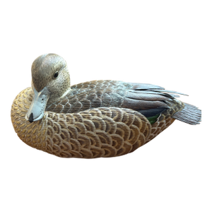 Hand Carved Signed Duck Signed Green Wing Teal Duck Peter Jon Bauer 8/20/93