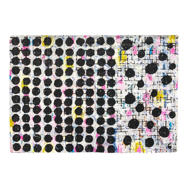 "Pink Freedom" Contemporary Abstract Expressionist Mixed-Media Painting For Sale